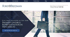 Desktop Screenshot of fordfriedmanlaw.com