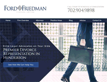 Tablet Screenshot of fordfriedmanlaw.com